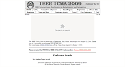 Desktop Screenshot of 2009.ieee-icma.org