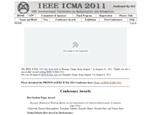 Tablet Screenshot of 2011.ieee-icma.org