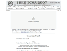 Tablet Screenshot of 2007.ieee-icma.org